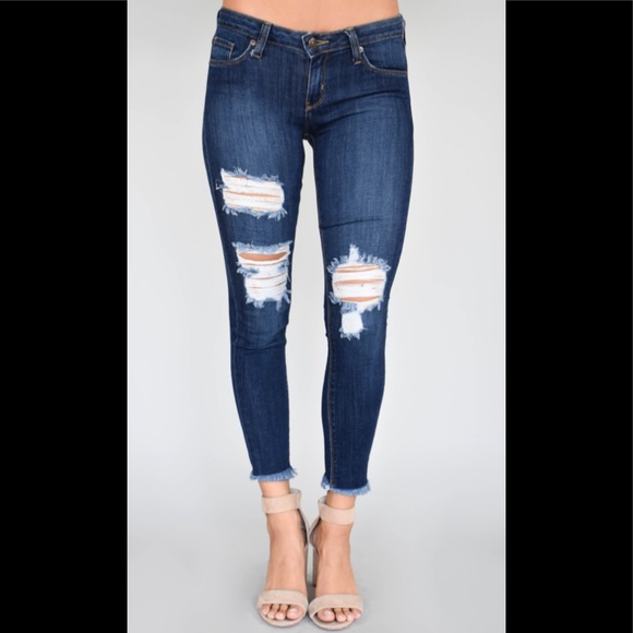 just black distressed jeans